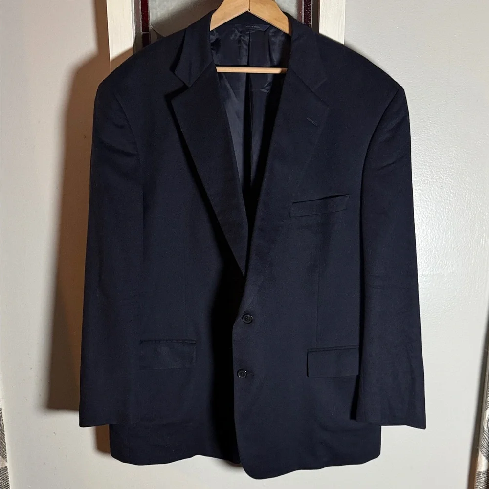 Brooks Brothers Loro Piana Cashmere 2 Button Men’s Blazer SZ 50R Navy Blue - Picture 1 of 7
